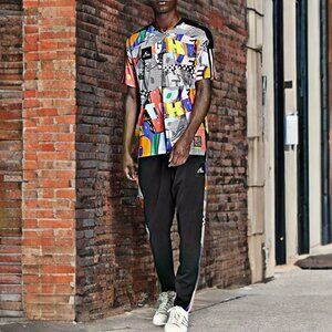 Adidas Tiro Pride Kris Andrew High Rise Sweatpants Regular Fit Workout Pants 2X